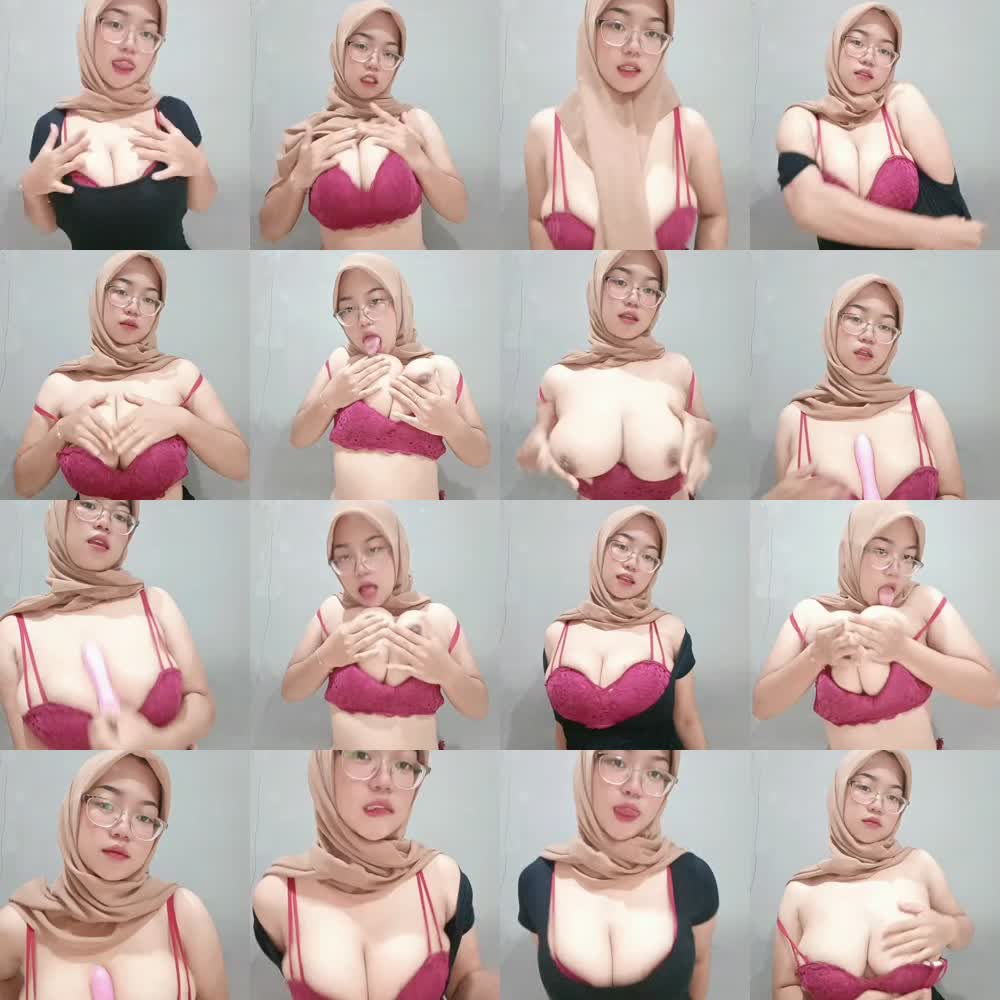 Gina Hijab Bra Merah Dildo baru